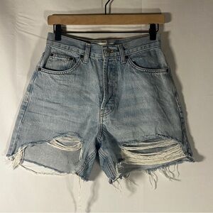 Topshop Editor Distressed Shorts Size 6